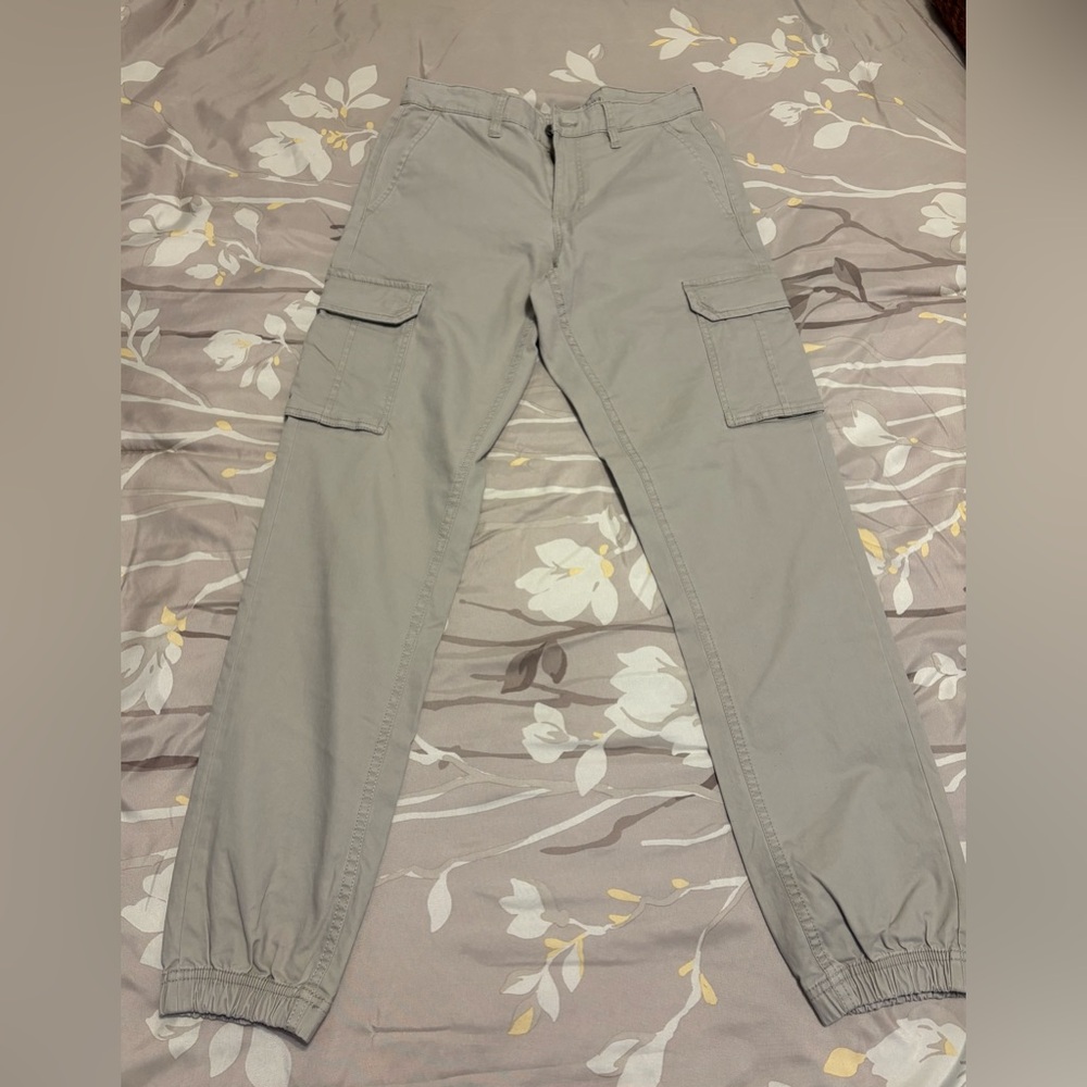 Tainted Denim slim cargo pants